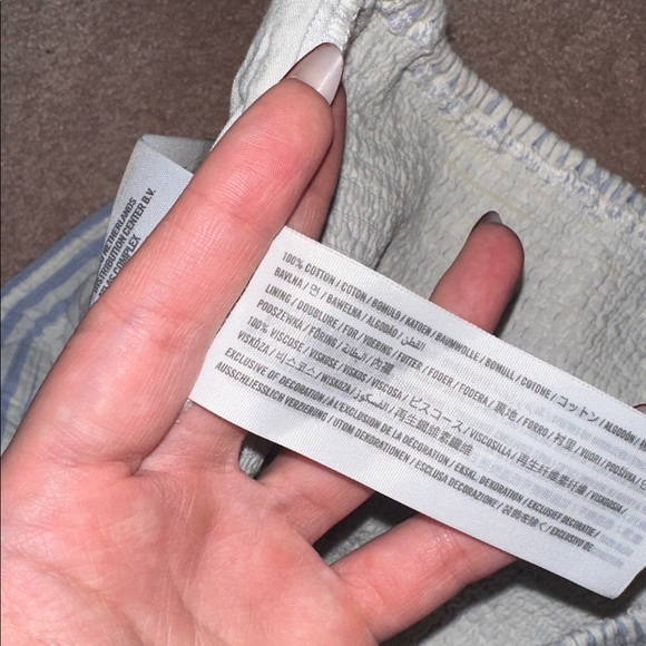 Hollister Faux Button Up Striped Tube Top - Picture 5 of 5